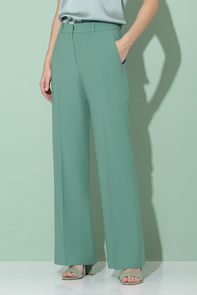 Брюки со стрелками VASSA&Co, пол женский, цвет зеленый, фото №3