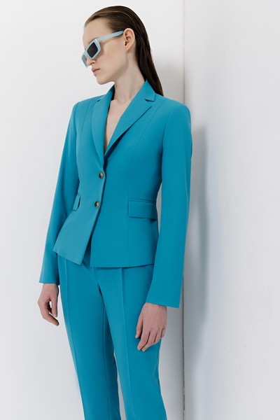 Jacket VASSA&Co, пол female, цвет голубой, фото №3