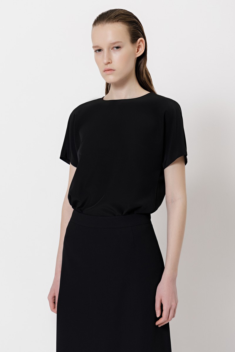 Blouse VASSA&Co, пол female, цвет black, фото №3