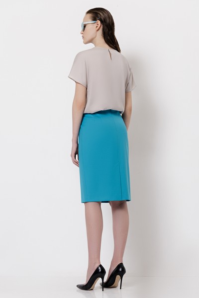 Skirt VASSA&Co, пол female, цвет голубой, фото №6