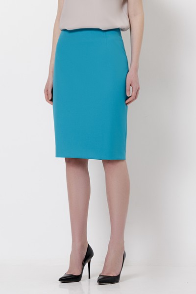 Skirt VASSA&Co, пол female, цвет голубой, фото №4