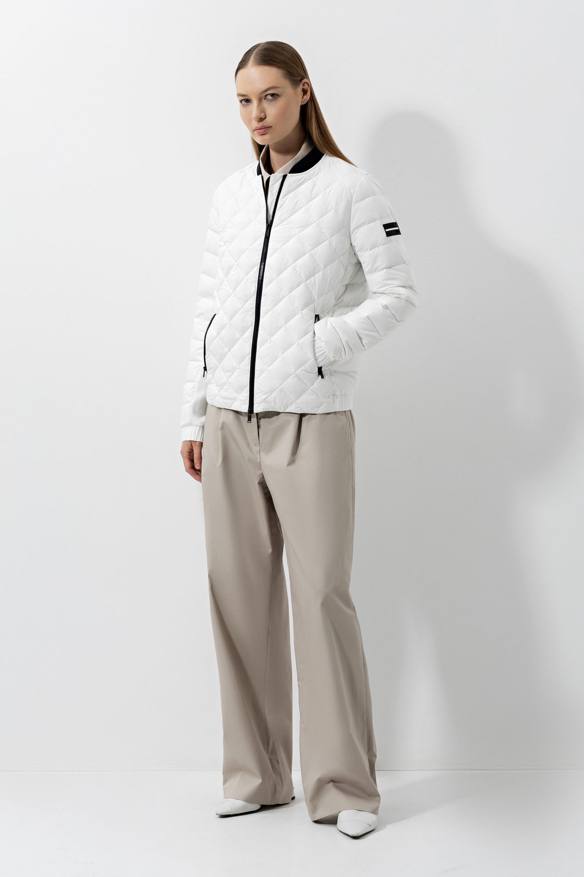 Jacket VASSA CODE, пол female, цвет white