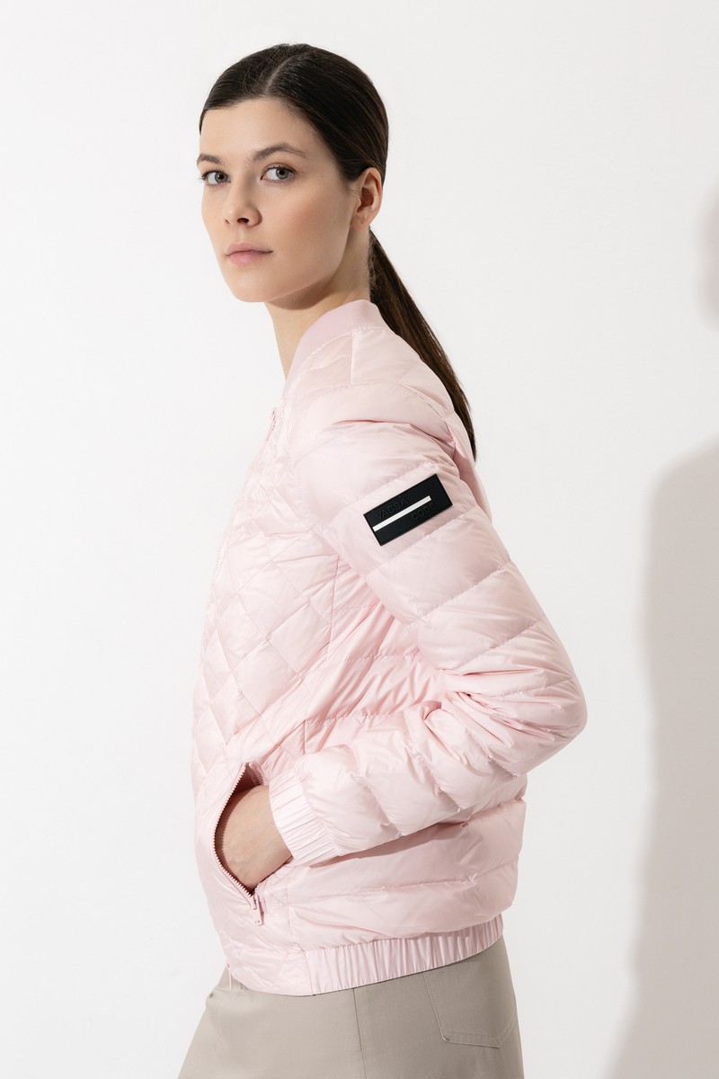 Стеганая куртка VASSA CODE, пол женский, цвет розовый, фото №5