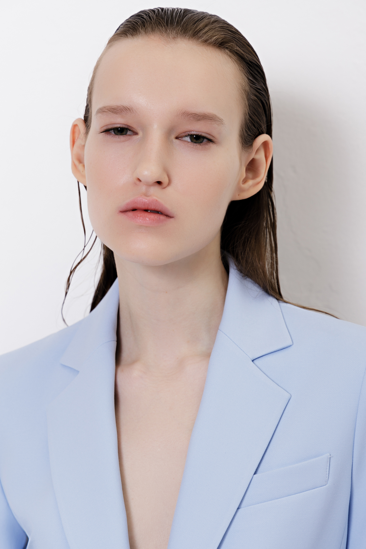 Жакет приталенного кроя VASSA&Co, пол женский, цвет синий, фото №5