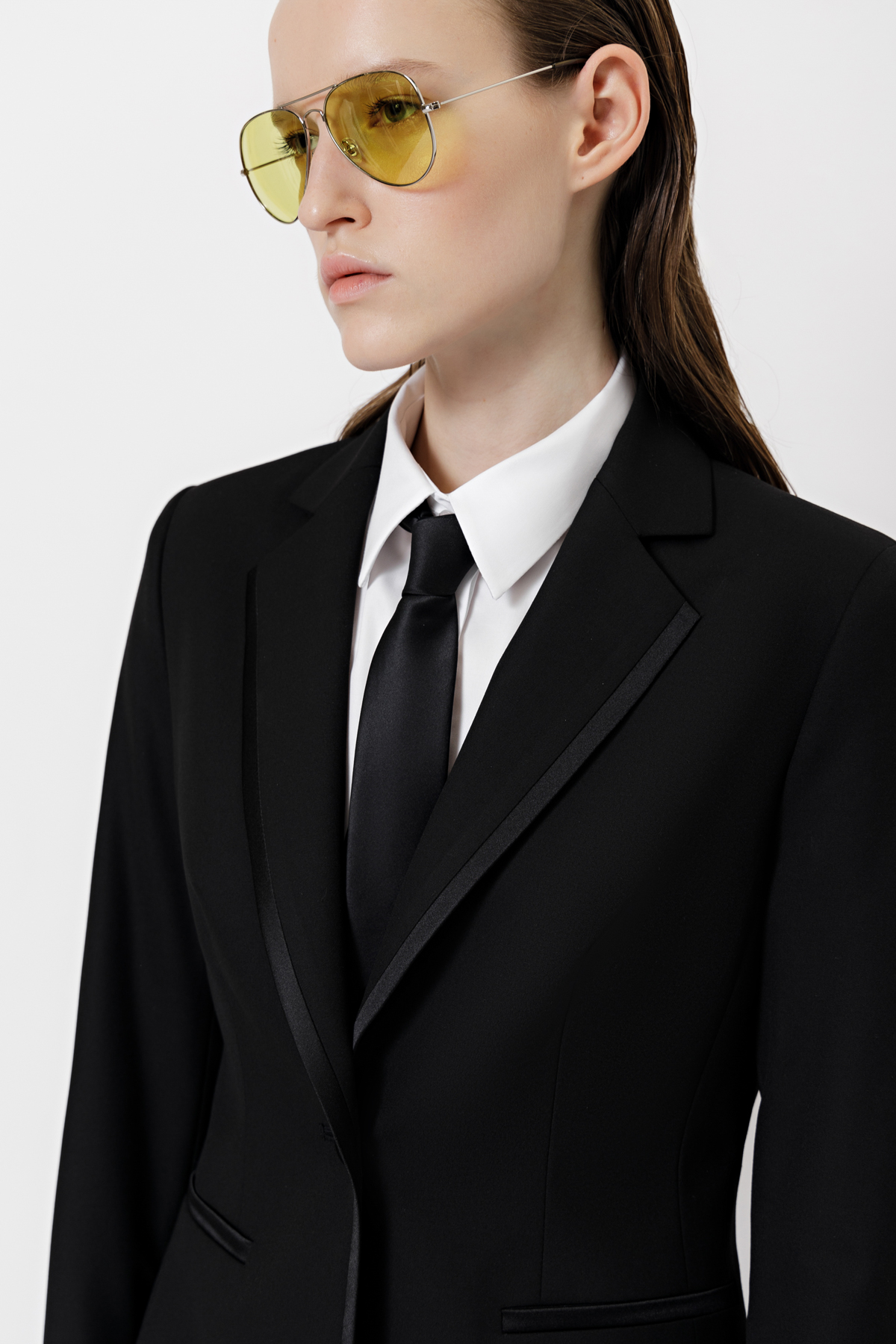 Жакет прямого кроя VASSA&Co, пол женский, цвет черный, фото №3