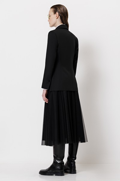 Жакет прямого кроя VASSA&Co, пол женский, цвет черный, фото №5