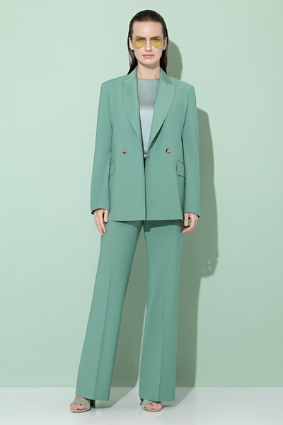 Жакет свободного кроя VASSA&Co, пол женский, цвет зеленый, фото №3