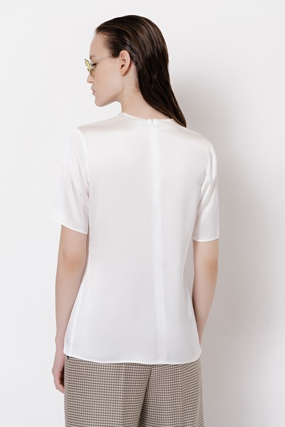 Базовая блузка VASSA&Co, пол женский, цвет белый, фото №3