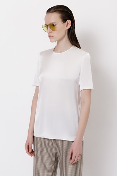 Базовая блузка VASSA&Co, пол женский, цвет белый, фото №2