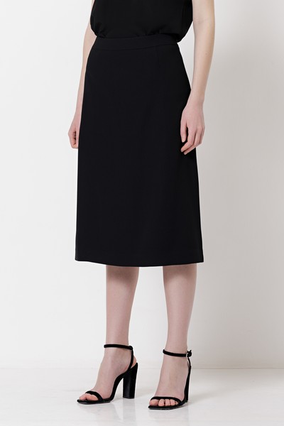 Юбка с полупрозрачными вставками VASSA&Co, пол женский, цвет черный, фото №3