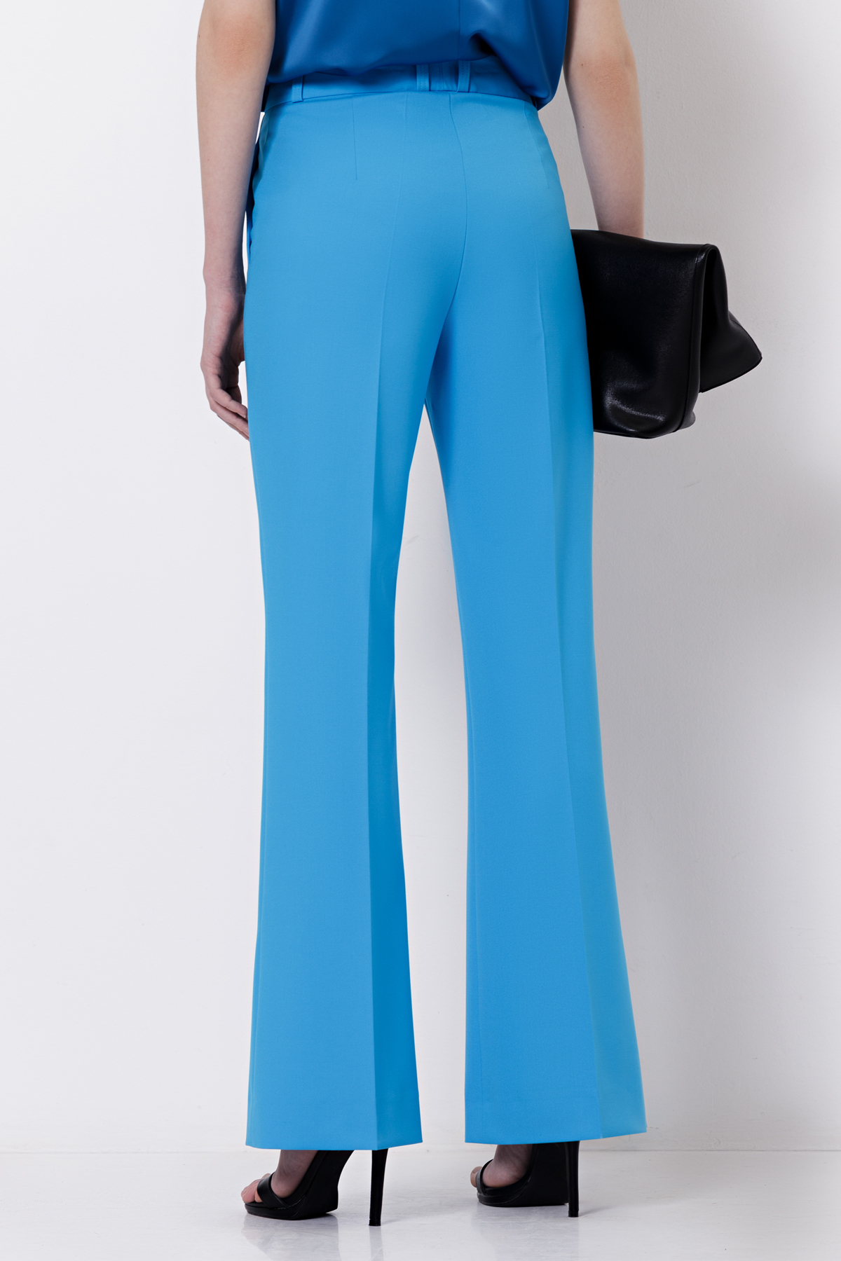 Брюки со стрелками VASSA&Co, пол женский, цвет голубой, фото №4