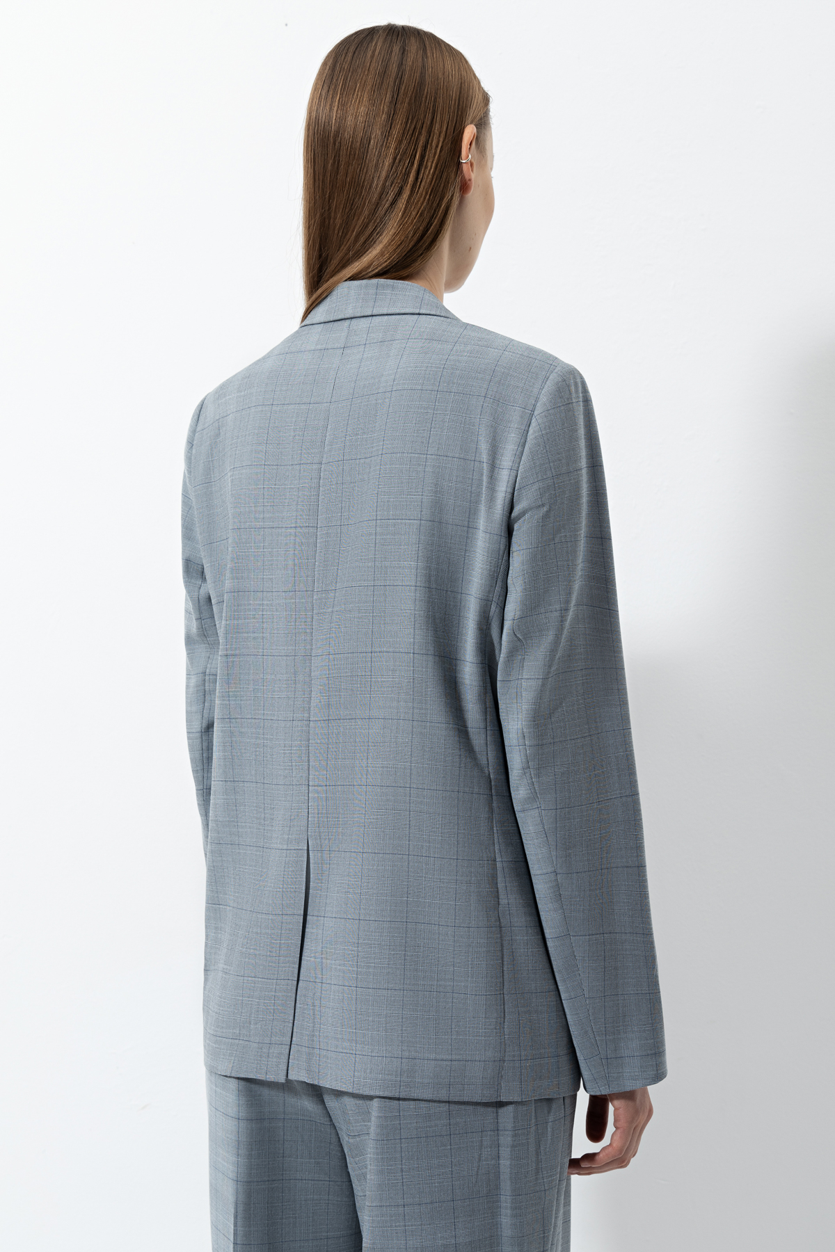 Жакет с тесьмой , пол женский, цвет серый, фото №6