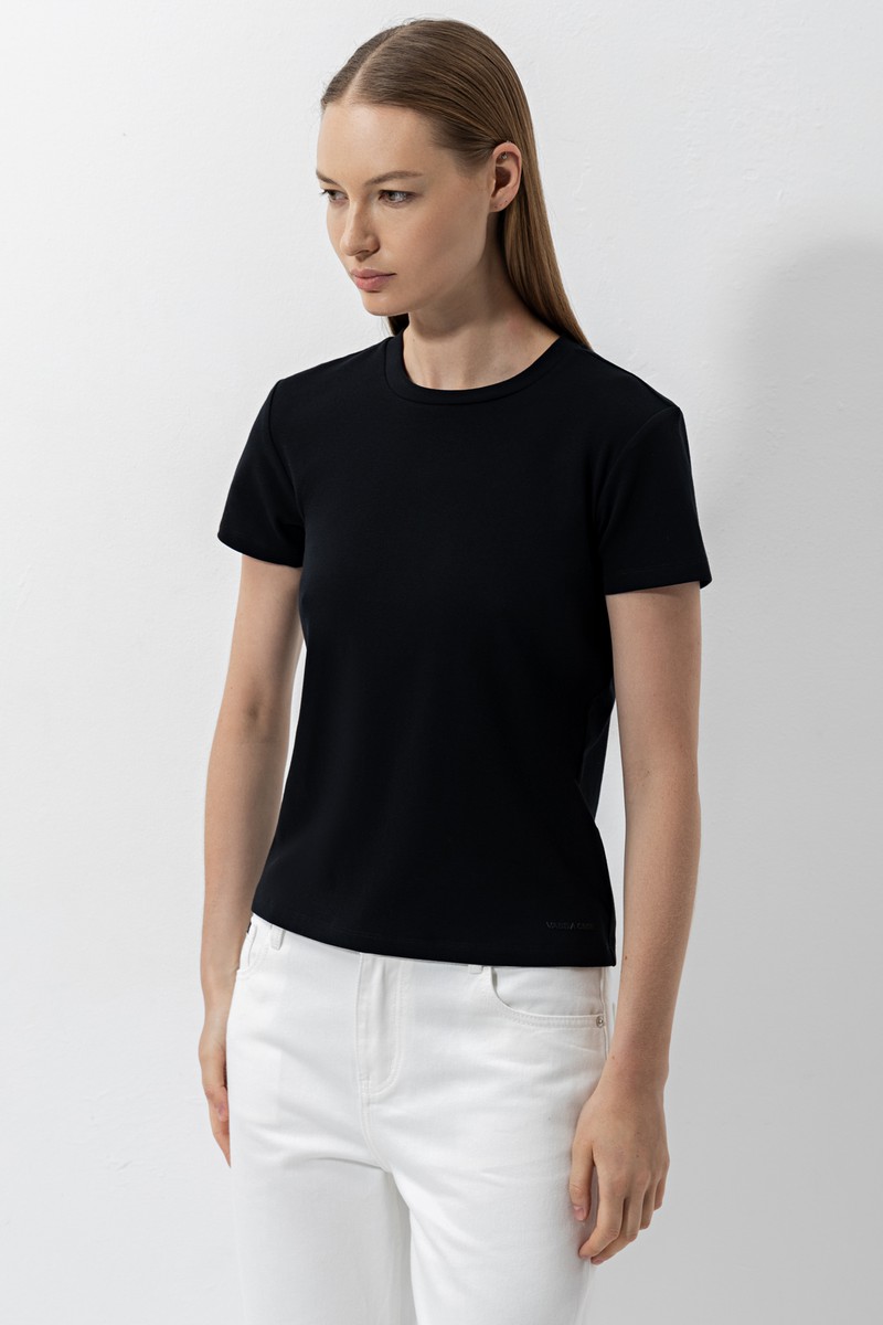 T-shirt female ФУТБОЛКА ЖЕНСКАЯ VASSA CODE Black 2