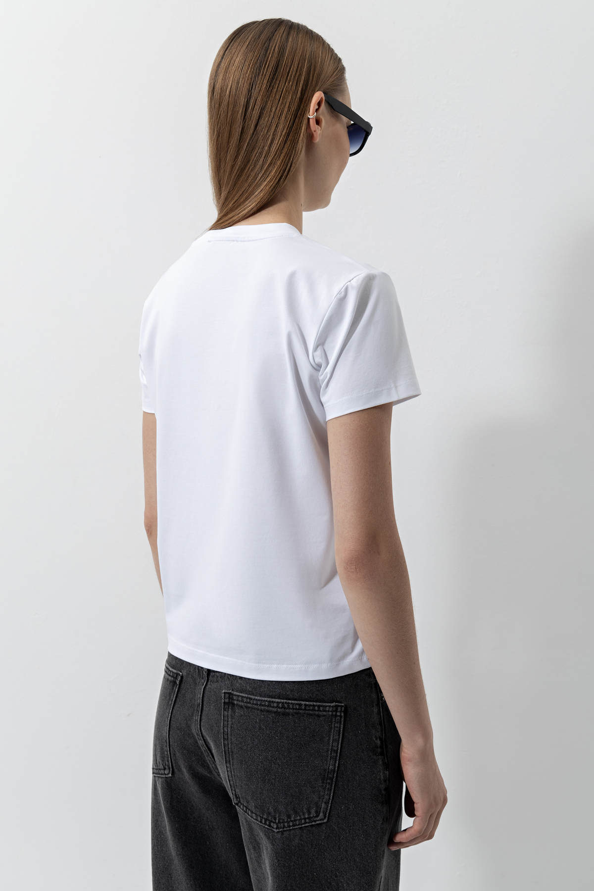 Футболка с принтом , пол женский, цвет белый, фото №5