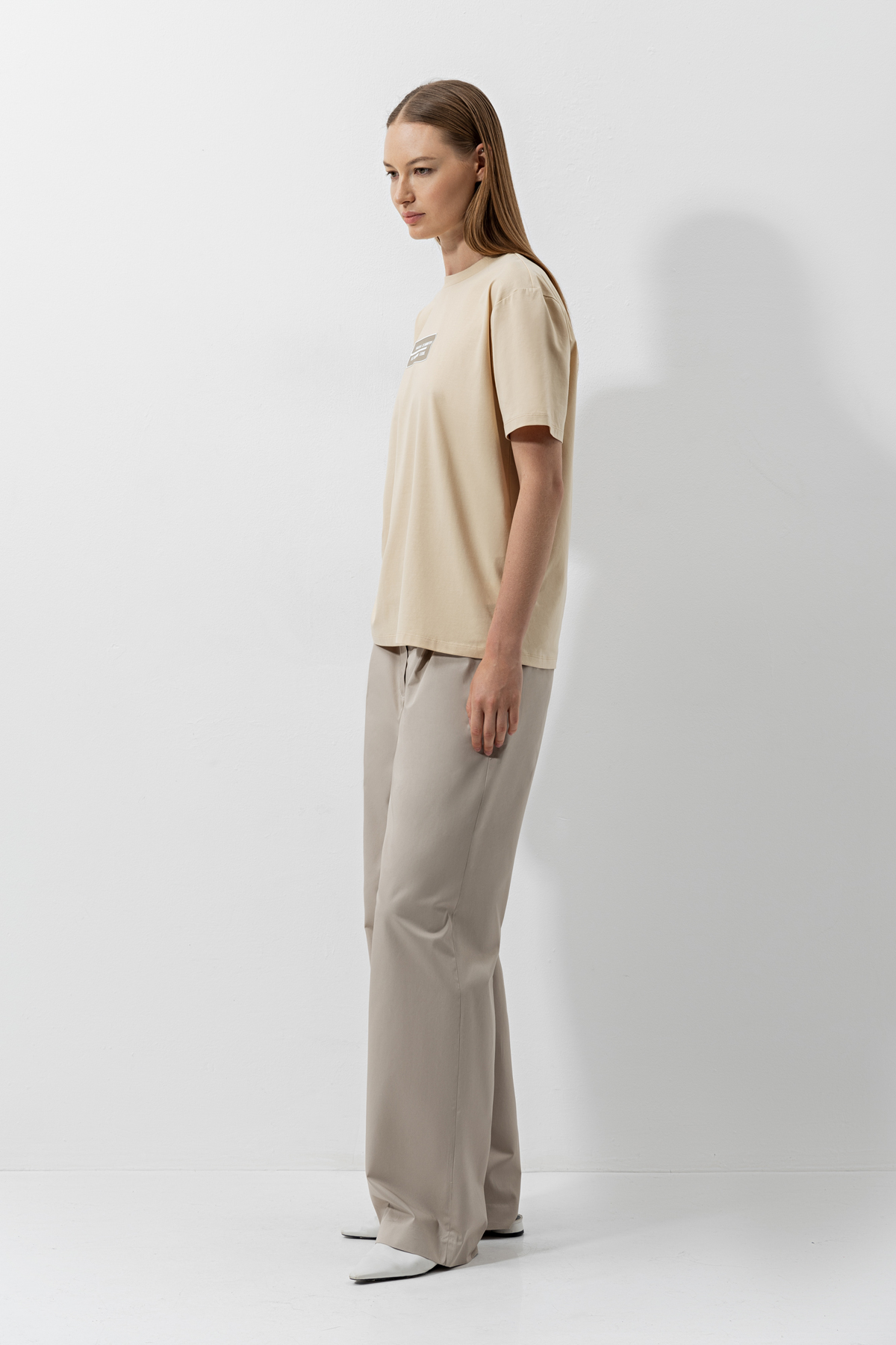 Футболка с логотипом , пол женский, цвет коричневый, фото №3