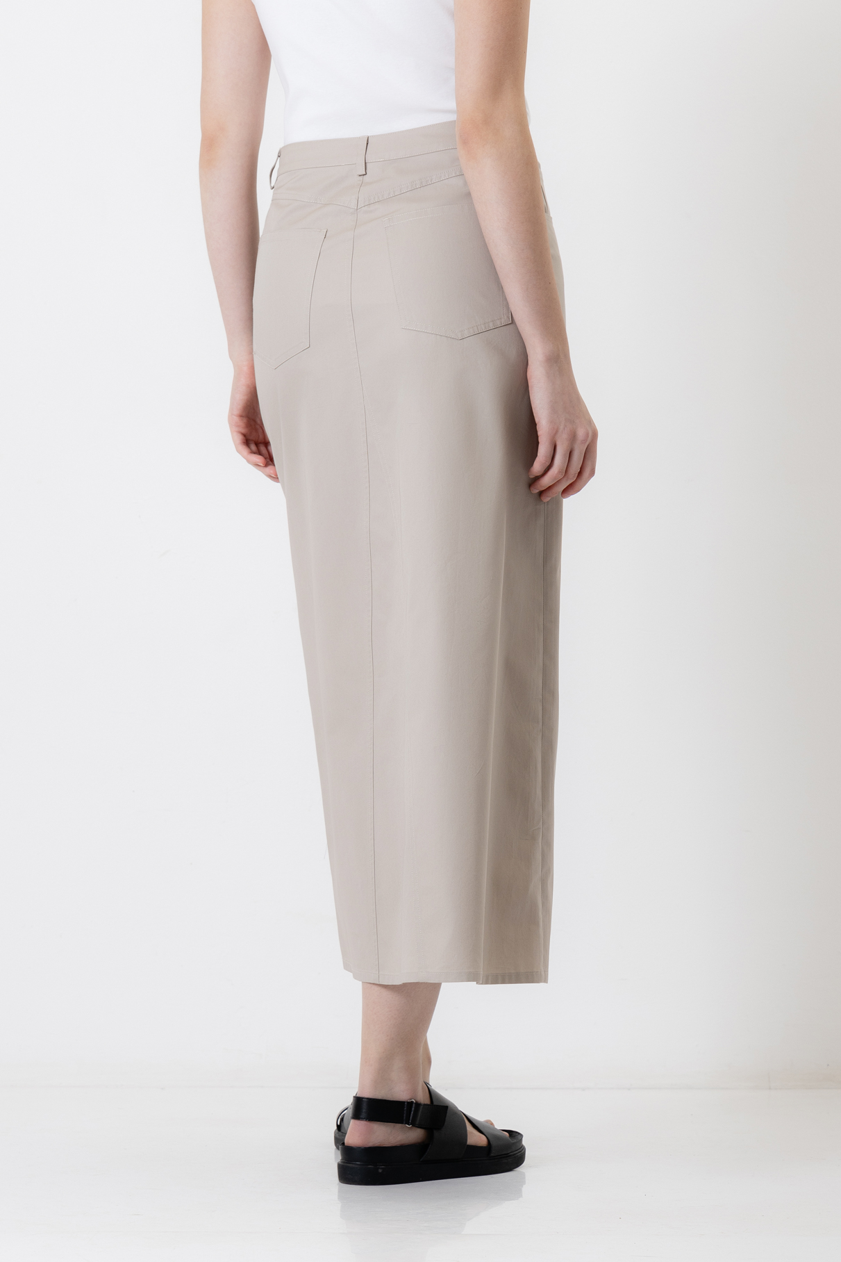 Юбка с разрезом , пол женский, цвет коричневый, фото №5