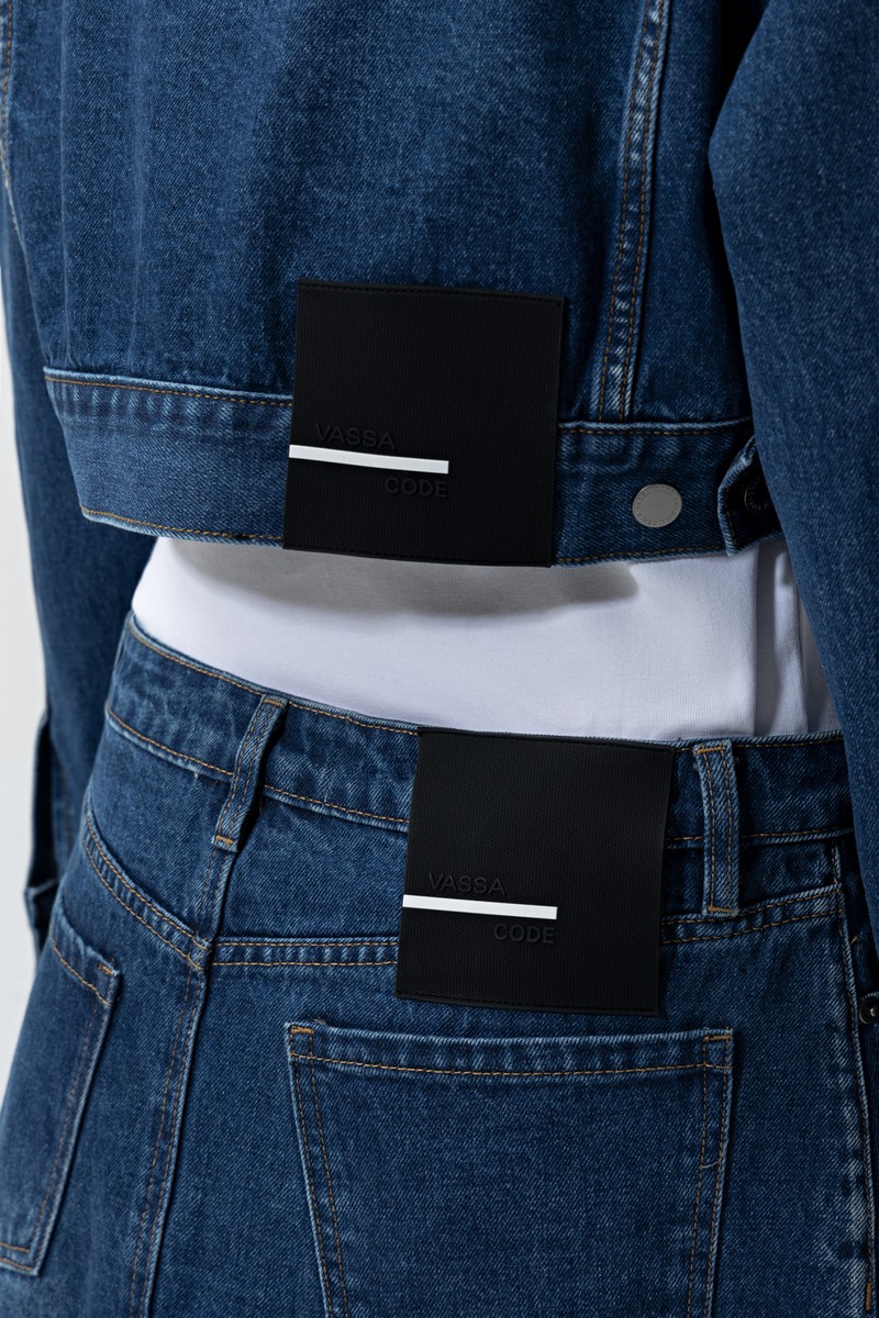 Skirt VASSA CODE, пол female, цвет синий, фото №4