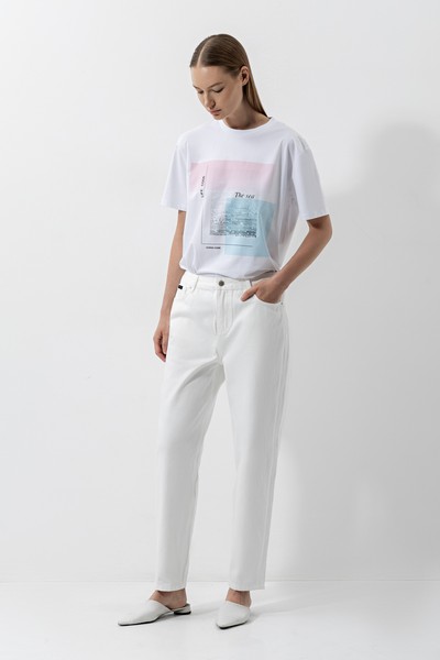 Футболка с принтом VASSA CODE, пол женский, цвет белый, фото №3