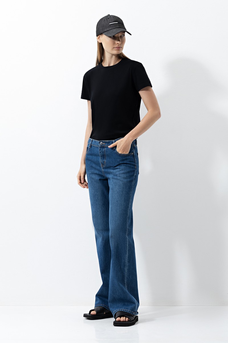 Jeans VASSA CODE, пол female, цвет синий, фото №4