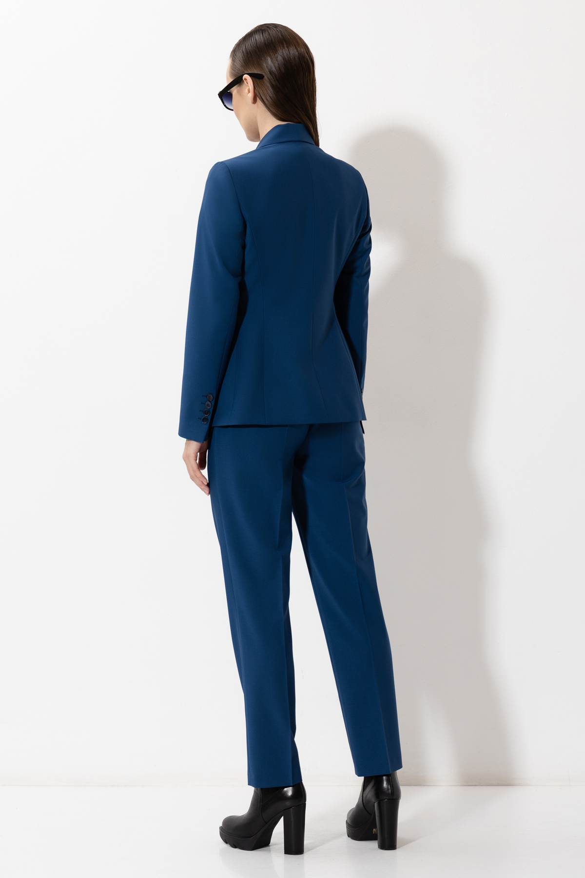 Однобортный жакет VASSA&Co, пол женский, цвет синий, фото №5