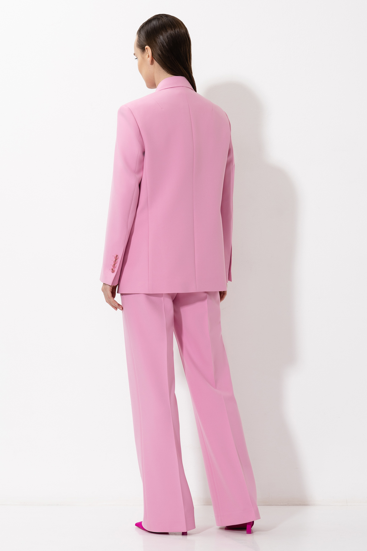 Жакет прямого кроя VASSA&Co, пол женский, цвет розовый