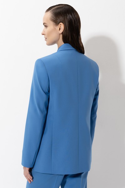 Жакет свободного кроя VASSA&Co, пол женский, цвет синий, фото №2