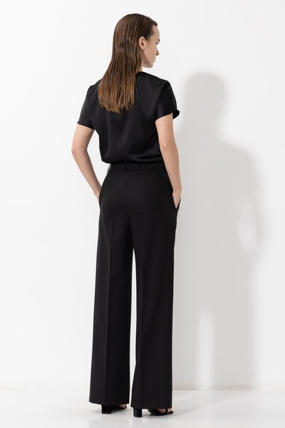 Trousers VASSA&Co, пол female, цвет black, фото №3