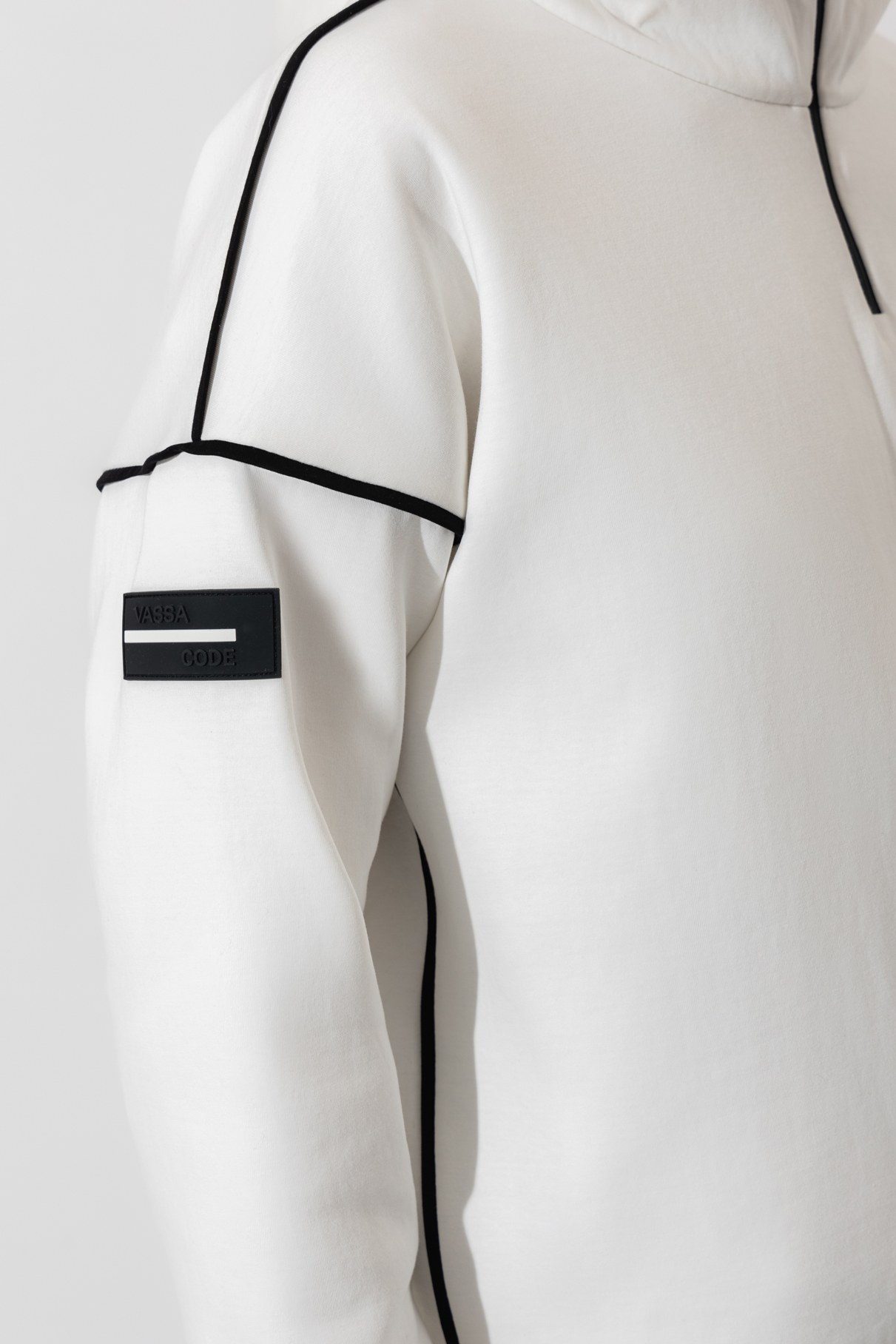 Свитшот с капюшоном , пол женский, цвет белый, фото №4