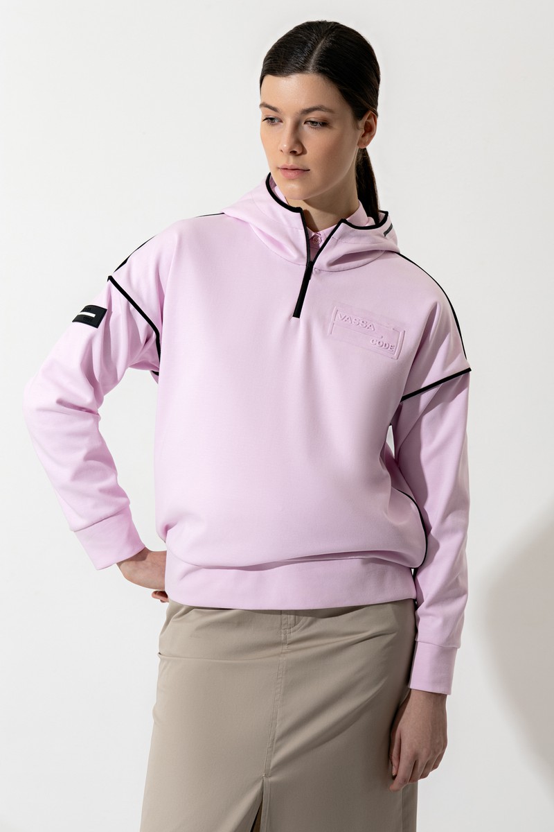 Sweatshirt female ДЖЕМПЕР ЖЕНСКИЙ VASSA CODE Pink 2