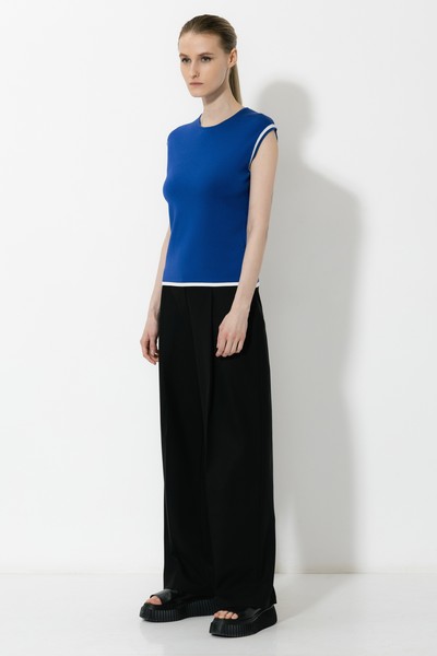 Джемпер , пол женский, цвет синий, фото №2