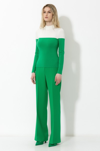 Джемпер VASSA&Co, пол женский, цвет зеленый, фото №4