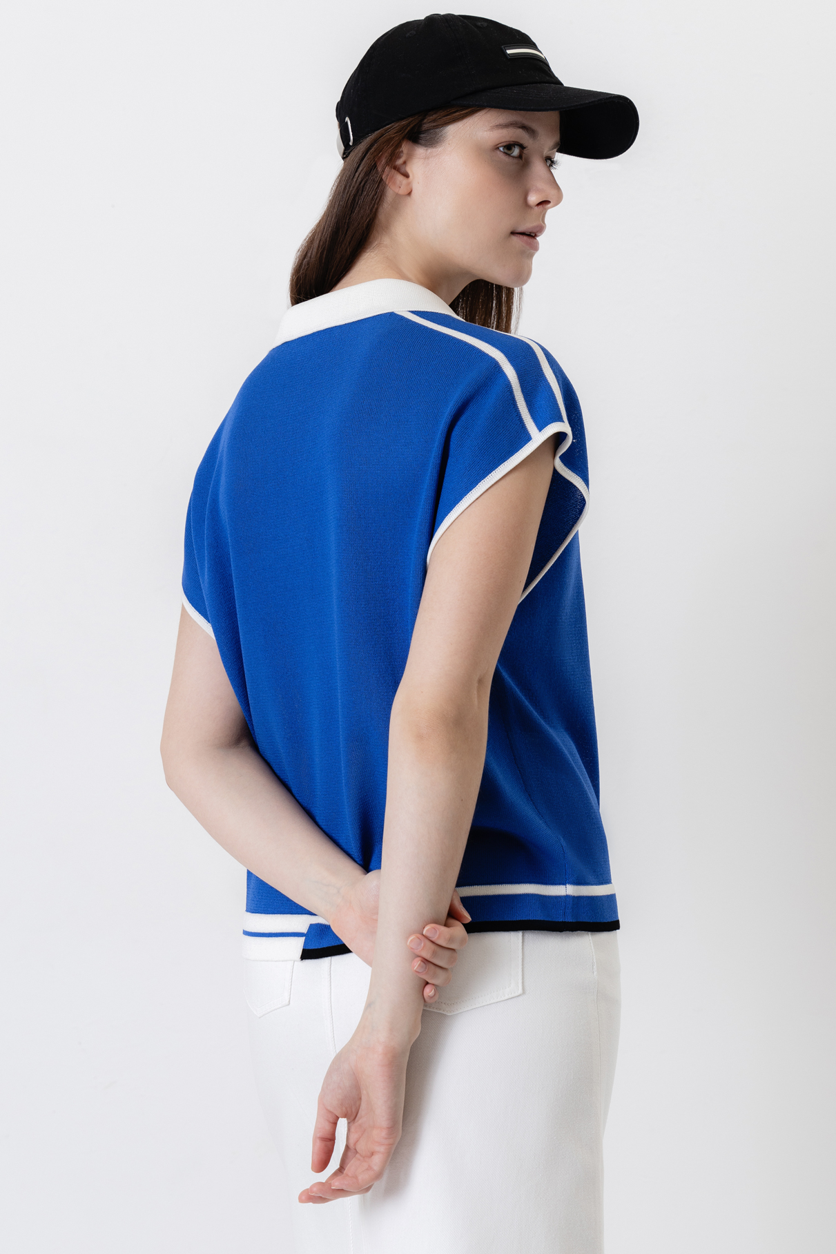 Джемпер , пол женский, цвет синий