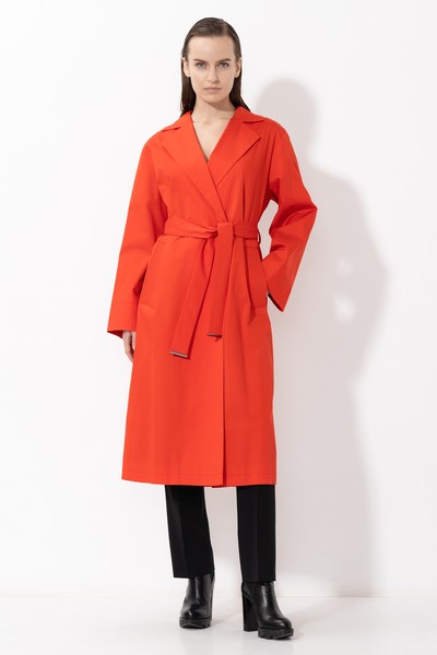 Плащ VASSA&Co, пол женский, цвет красный, фото №3