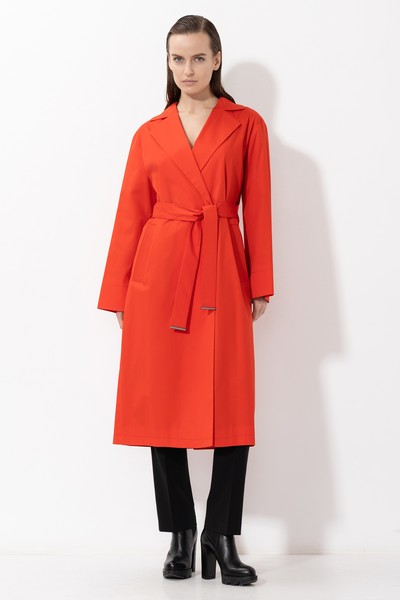 Плащ VASSA&Co, пол женский, цвет красный, фото №4