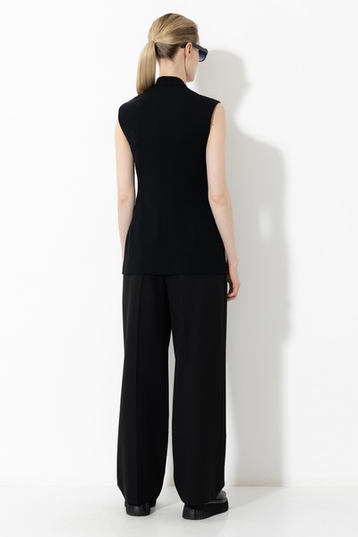 Жилет VASSA&Co, пол женский, цвет черный, фото №5