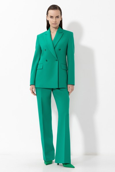 Жакет прямого кроя VASSA&Co, пол женский, цвет зеленый, фото №3