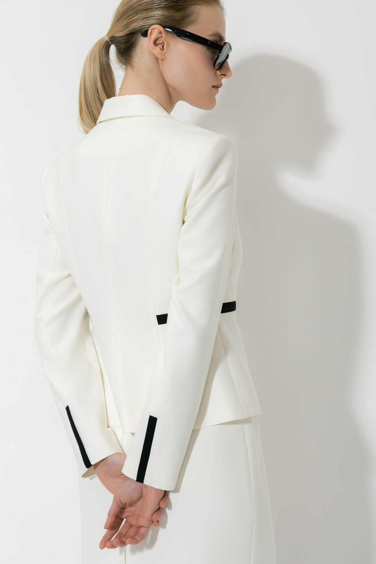 Жакет VASSA&Co, пол женский, цвет белый, фото №6