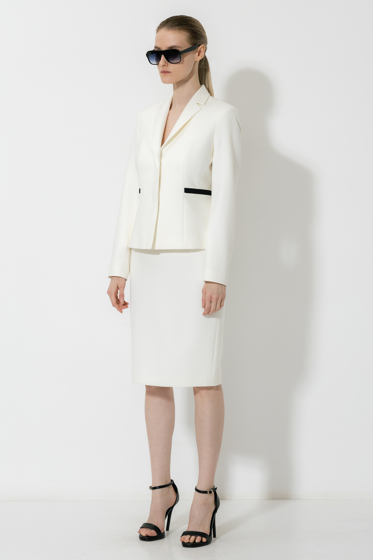 Жакет VASSA&Co, пол женский, цвет белый, фото №4