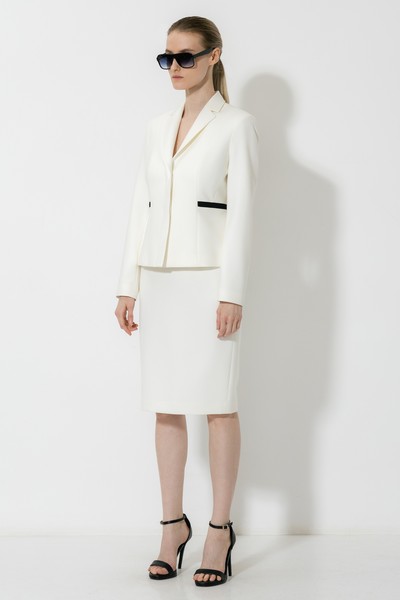 Жакет VASSA&Co, пол женский, цвет белый, фото №4