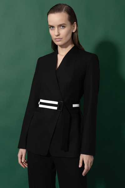 Jacket VASSA&Co, пол female, цвет black, фото №4