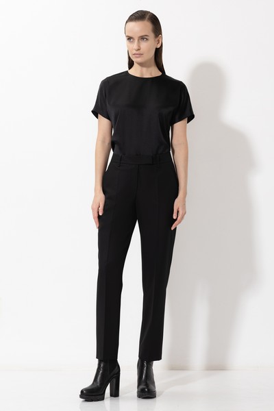 Базовая блузка VASSA&Co, пол женский, цвет черный, фото №3