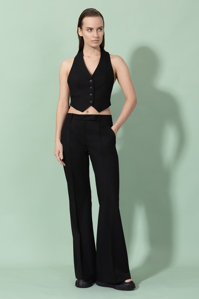 Брюки VASSA&Co, пол женский, цвет черный, фото №5