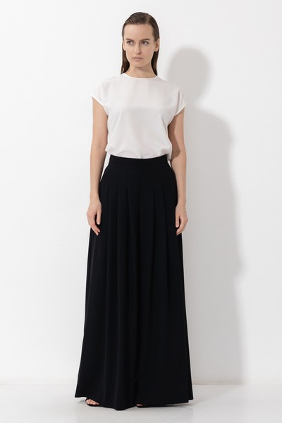 Брюки-палаццо VASSA&Co, пол женский, цвет черный, фото №3