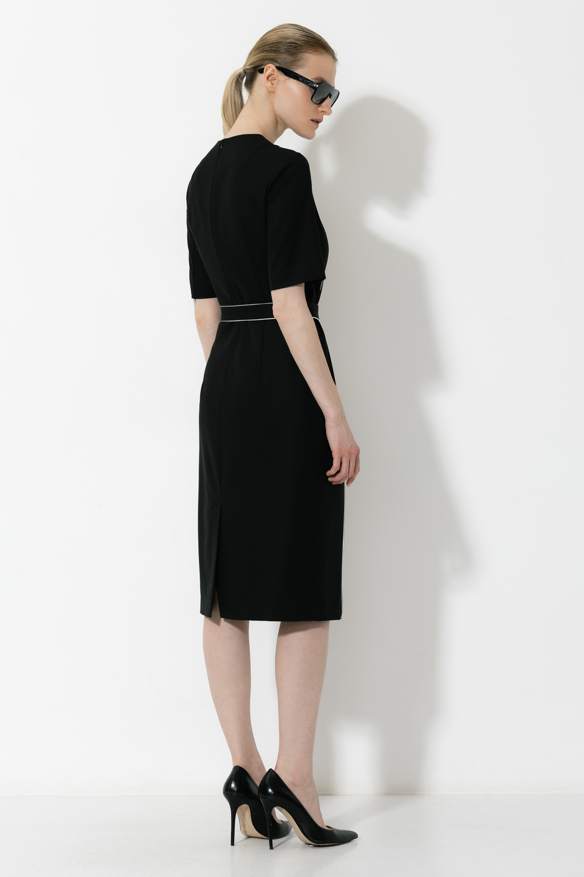 Платье VASSA&Co, пол женский, цвет черный, фото №3