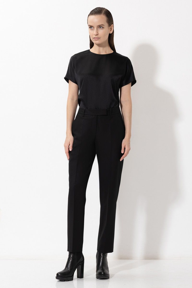 Брюки VASSA&Co, пол женский, цвет черный, фото №2