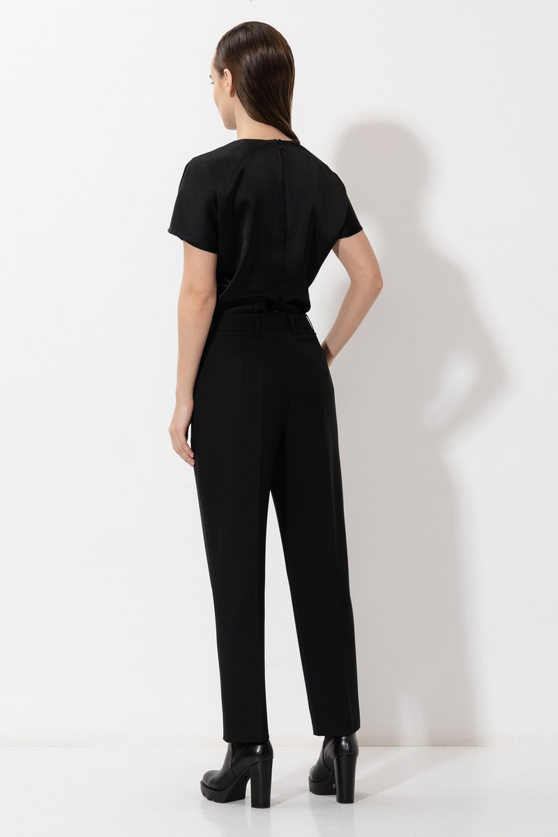 Брюки VASSA&Co, пол женский, цвет черный, фото №3