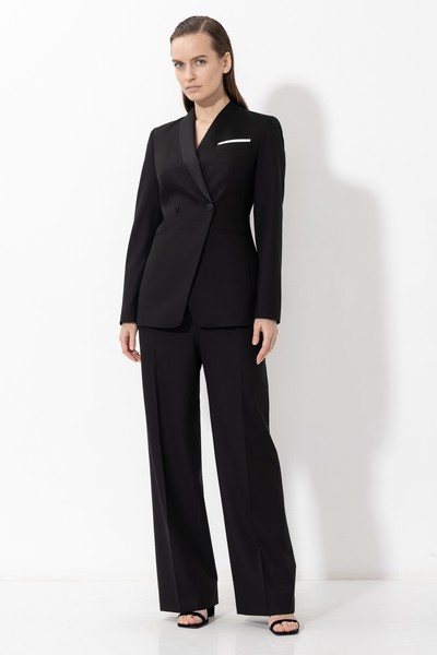 Trousers VASSA&Co, пол female, цвет black, фото №2