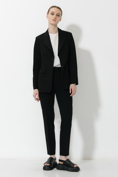 Брюки VASSA&Co, пол женский, цвет черный, фото №2