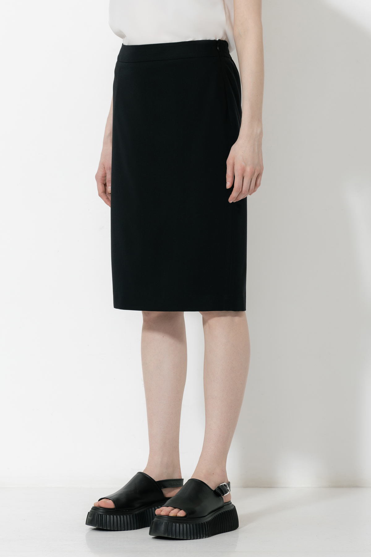 Юбка VASSA&Co, пол женский, цвет черный