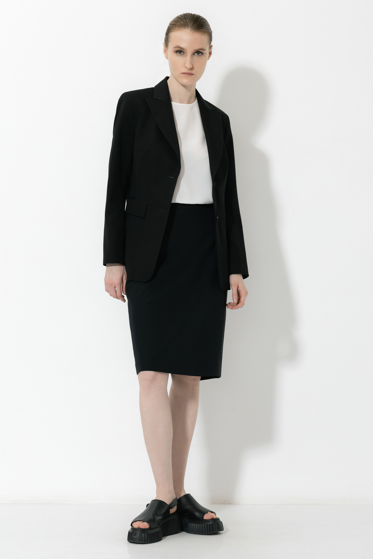 Юбка VASSA&Co, пол женский, цвет черный